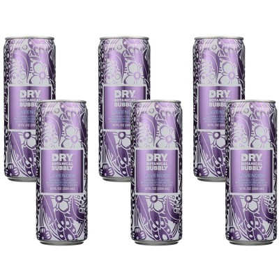 Dry Botanical Bubbly Lavender Sparkling Beverage - Case of 6/4/12 fz