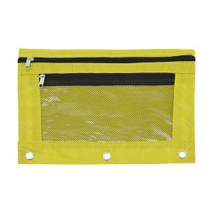 Unique Bargains Pencil Case for 3 Ring Binder Double Layer Smooth Zipper for Folders - 1 of 4