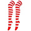 Striped Patterned - Over the Knee - Socks from the Sock Panda (Women's Sizes Adult Medium) - Christmas Colors - 2 of 3