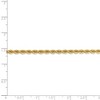 Black Bow Jewelry 3mm, 14k Yellow Gold, Handmade Solid Rope Chain Anklet or Bracelet - 4 of 4