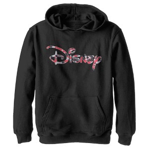 Boy's Disney Red Camo Logo Pull Over Hoodie - 1 of 4