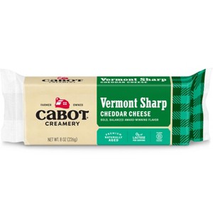 Cabot Creamery Vermont Sharp Cheddar Cheese - 8oz - 1 of 4