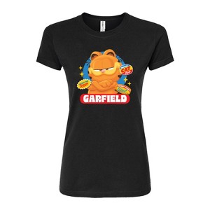 Women's - Garfield - Garfield Stickers Fitted Graphic T-Shirt - 1 of 3