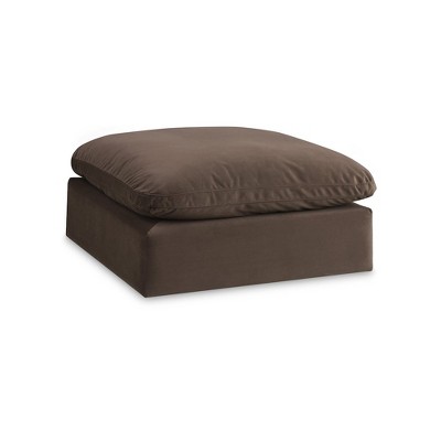 Meridian Furniture,Comfy Velvet Modular Ottoman