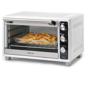 Betty Crocker Air Fryer Convection Toaster Oven, 0.8 Cu. Ft. 6 Slice Capacity, 7 Functions, Pizza, Bagel, Roast, Bake & Keep Warm Settings
