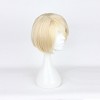 Unique Bargains Women's Halloween Bob Wigs 12" Light Yellow with Wig Cap - image 4 of 4