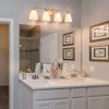 LLHZSY Bathroom Vanity Wall Light Brass 4-Light Conical Milky White Glass Sconces - 2 of 4