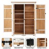 YOOCOZZ  5.5ft Wood Storage Shed with Waterproof Roof - 4 of 4