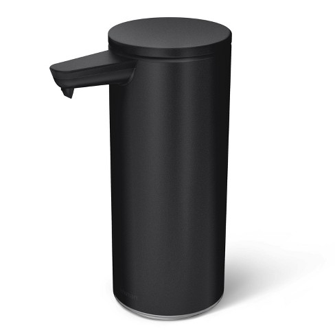 zhanwang Soap Dispenser, dishwashing Liquid Dispenser, Black Hand sanitizer  Capacity: 200ml, Handmade Resin, 6.5x2.15x5.7 inches(Black