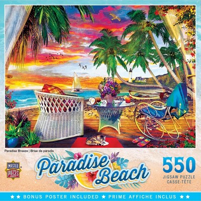 MasterPieces Paradise Beach Puzzles Collection - Paradise Breeze 550 Piece Jigsaw Puzzle