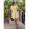 24seven Comfort Apparel Ruffle Cold Shoulder A Line Knee Length Dress - 4 of 4