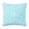 Chanasya Damask Blue Boho Embroidered Throw Pillow Cover- 2-Piece Set - 18" x 18” - 4 of 4