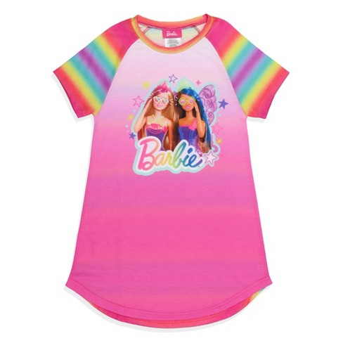 Barbie Big Girls Fashion Pullover Graphic T-shirt Black / Silver 14-16 :  Target