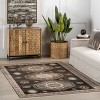 Nuloom Anette SplashGuard Vintage Medallion Machine Washable Area Rug - 2 of 4