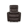 Signature Design by Ashley Pisgham Leather Power Recliner with Adjustable Easy View™ Headrest, Chocolate Brown - 4 of 4