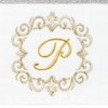 Linum Home Textiles 100% Turkish Cotton MONICA Gold Thread 2PC Embellished Hand Towel Set - 3 of 3