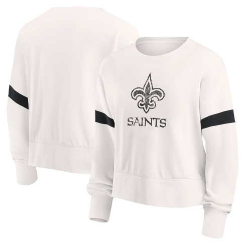 Nfl New Orleans Saints Women's Primary Antique Long Sleeve Crew