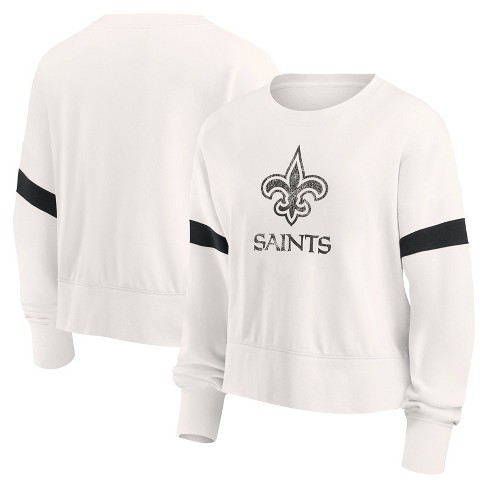 Nfl New Orleans Saints Women's Primary Antique Long Sleeve Crew Fleece  Sweartshirt : Target