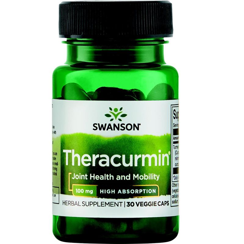 Swanson Herbal Supplements Theracurmin - High Absorption 100 mg Capsule 30ct, 1 of 7