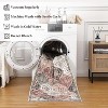 Machine Washable Area Rugs, Non-Slip Low Pile Accent Rug, Stain Resistant Faux Wool Oriental Carpet for Living Room, Bedroom - 4 of 4