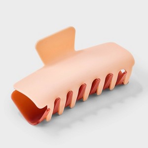 Jumbo Claw Hair Clip Two Tone Jelly Matte - Universal Thread™ Brown - 1 of 4