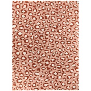 Alma Leopard Print Shag Kids' Rug - Balta Rugs - 1 of 4