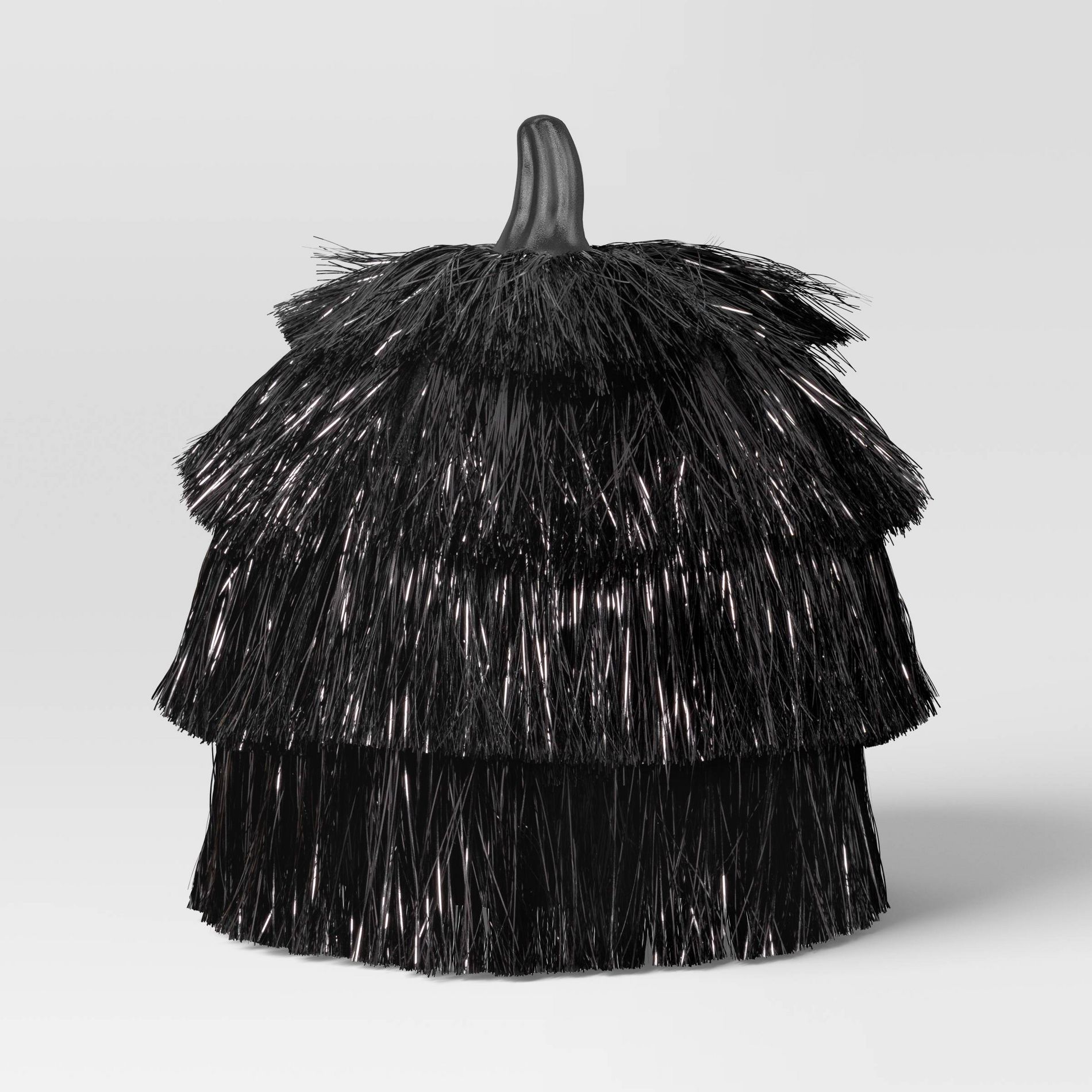 Large Fringed Pumpkin Figurine - Hyde and EEK! Boutique™ Black