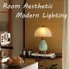 Itopfox Vintage Ceramic Table Lamp for Living Room & Bedroom, Retro Nightstand Lamp with 3-Level Brightness, Classic Chinoiserie Green Home Decor - 3 of 4