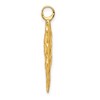 Black Bow Jewelry 14k Yellow Gold Polished Arrowhead Pendant - 2 of 4
