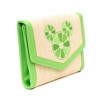 Disney Bag, Horizontal Fold Over Cross Body, Mickey Mouse Embroidered Citrus Ears Lime Green, Raffia Straw - 2 of 4