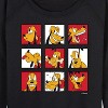 Women's - Disney - Pluto Grid Lightweight French Terry Slouchy - image 2 of 4