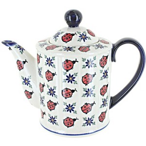 Blue Rose Polish Pottery A72 Andy Large Teapot - 1 of 1