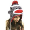 Pennington Bear Company The Original Sock Monkey Hat, Knit, Plush Material, Adult Size (Pink) - 2 of 3