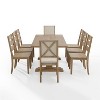 9pc Joanna Dining Set With 6 Ladder Back Chairs And 2 Upholstered Back ...