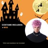 Costume Culture by Franco LLC Rap Rocker Adult Pink Costume Wig - 4 of 4
