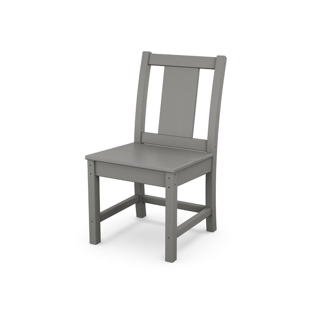 Photos - Chair POLYWOOD Prairie Outdoor Patio Dining , Armless  Slate Gray