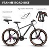 Gulches Mountain Bike 27.5 Inch Wheels, 21 Speed Road Bicycle for Men and Women,High Carbon Steel Frame Front Fork Bicycles, Adult Faster Racing Bike - 3 of 4