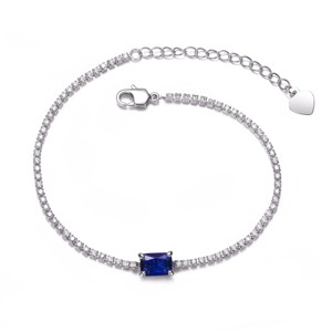 Guili Sterling Silver White Gold Plated Bracelet with Cubic Zirconia Delivers Regal Sparkle and Timeless Style for Any Look - 1 of 3