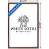 Trends International The White Lotus - Black and White Logo Framed Wall Poster Prints - 3 of 4