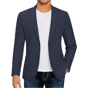 COOFANDY Mens Casual Blazer Sport Coat Lightweight Two Button Business Suit Jackets - 1 of 4