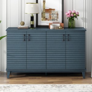 Whisen 4 Door Large Storage Buffet Sideboard with Adjustable Shelves - 1 of 4