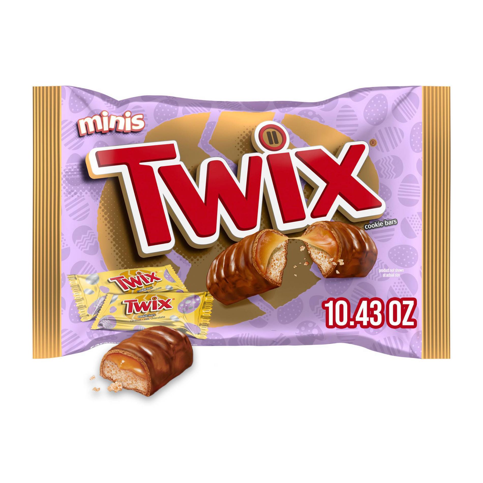 Twix Easter Chocolate Minis Caramel Cookie Candy - 10.43oz