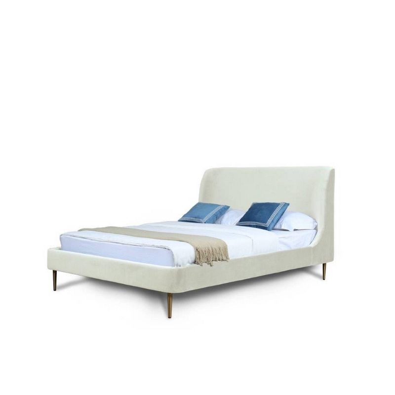 Full Heather Upholstered Bed - Manhattan Comfort, 1 of 9
