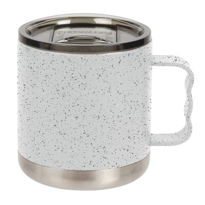 FIFTY/FIFTY 15oz Camp Mug with Slide Lid White/Slate Speckled