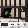 AMERLIFE Twin Daybed with Charging Station and LED Lights, Daybed with Trundle for Living Room, Bedroom, Guest Room, Black - 4 of 4