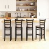 Costway Set of 4 Bar Stools 31'' Kitchen Dining Chairs with Ergonomic Backrest & Footrest - 2 of 4