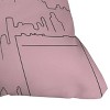 Deny Designs Daily Regina Designs New York City Minimal Line Pink Indoor Throw Pillow - 3 of 4