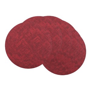 REGALWOVEN Faux Leather Washable Wipeable Heat Resistan Placemats 6 Pcs - 1 of 4