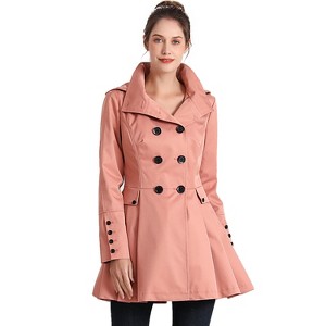 BGSD Women's Nicole Hooded Fit & Flare Trench Coat - 1 of 4