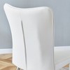 NicBex Modern Faux Leather Dining Chairs, Comfy Thickened Backrest & Metal Legs Side Chairs for Kitchen Office Bedroom - 4 of 4